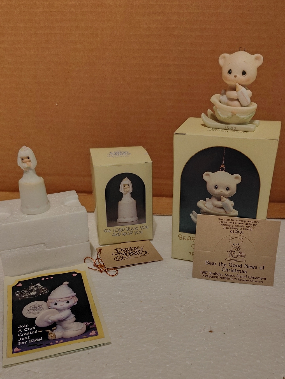 Precious Moments "Bear The Good New" & "The Lord Bless You And Keep You"